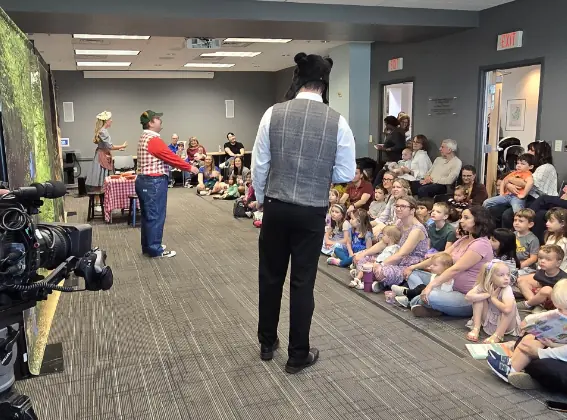 Backstage view from a Nashville Opera Education Tour performance